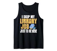 Salto Il Mio Lavoro in Biblioteca per I Libri Canotta