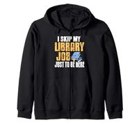 Salto Il Mio Lavoro in Biblioteca per I Libri Felpa con Cappuccio