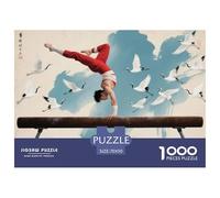 Salto mortale all'indietro sulla trave di equilibrio Puzzle in Legno Impermeabile Puzzles Da 1000 Pezzi Per Adulti Impossibili Giochi Educativi