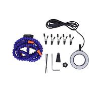 Saltura Helping Hand 5 Jaws con 3X USB Nictieri USB ASSibile Braccia Light Stazione di saltura per gioielli elettronici che rendono gli appassionati di artigianato (Blu)