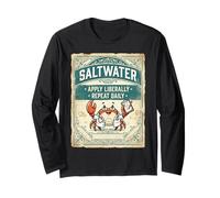 Saltwater Doctor Crab Ocean Vintage Design Maglia a Manica
