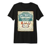 Saltwater Doctor Crab Ocean Vintage Design Maglietta Premium