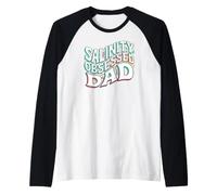 Saltwater Reef Tank Salinity Obsessed Dad Aquarium Maglia con Maniche Raglan