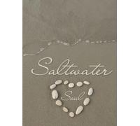 Saltwater Soul - Coastal Book Stack Accent, Decorative Centerpiece for Coffee Table: Thoughtful Interior Design Element for Home, Great for Beach House Decor