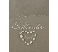 Saltwater Soul - Coastal Stackable Book, Decorative Centerpiece for Coffee Table: Thoughtful Interior Design Element for Home, Great for Beach House Decor