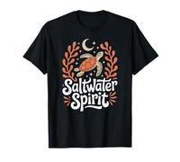 Saltwater Spirit Boho Marine Life, alghe e Divertimento Notturno Maglietta