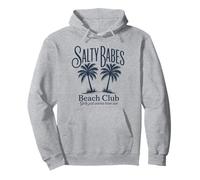 Salty Babes Beach Club Palm Tree Ragazze Voglio solo avere il sole Felpa con Cappuccio