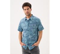 Salty Crew - Flagship Uv Button Up Shirt Blu - Abbigliamento M Blu