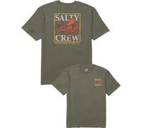 Salty Crew - T-shirt in Cotone - Ink Slinger Standard Dusty Olive per Uomo in Cotone - Taglia XL - Kaki