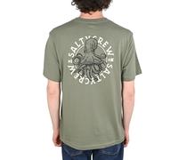 Salty Crew Tentacles T-Shirt Uomo Verde Maniche Corte - Ghirlanda Alloro