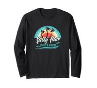 Salty Hair, Don't Care. Live Salty, Beach Casual Beachwear Maglia a Manica