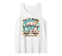 Salty Moms Beach Club Funny Beach Summer Vacation Holiday Canotta