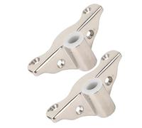 Saluaqui 2 PCS 1/2 Pollici di Recitazione con Finitura Lucida a Specchio, 316 Monte Laterali in Acciaio Inossidabile Rowlock per Applicazioni Marine per Yacht
