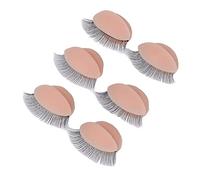 Saluaqui 3 Coppie di Palpebre Sostituite in Silicone con Doppie Ciglia per la Testa di Manichino Marrone - Pratica Innesto delle Ciglia, Trama Realistica, Riutilizzabile (PINK)