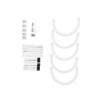 Saluaqui 5 Pezzi Porta di Copertura della Piscina a Forma di U per Piscina Fuori Terra - Gancio di Conservazione della Coperta Solare da 43 Cm, Alluminio e Acciaio Inossidabile, Stabile Ed Elegante
