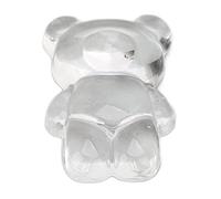 Saluaqui 50 pz. Acrilico Simpatico Orso Smalto per Unghie Schede Colorate in Plastica Trasparente Stand Up Campioni di Colore per Nail Art Facile Selezione del Colore