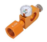 Saluaqui Adattatore di Ricarica di Carbonatore di Soda Professionale con Progettazione Rapida della Fibbia e Manometro a Pressione per un Accurato Riempimento di CO2 - Adattatore W21.8 per Vari