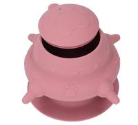 Saluaqui Alimentatore di Latte Cucciolo di Silicone 4 Capezzoli-stazione Cura per Cuccioli Cuccioli per più e Gattini, Silicone Grado Alimentare Facile Pulire, Blu Navy (PINK)