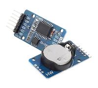 Saluaqui AT24C32 I2C Modulo di Clock in Tempo Reale con Compensazione della Batteria e Salto, TCXO Ad Alta Precisione, Materiale ABS, a 16 Pin SO