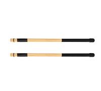 Saluaqui Bacchette di bambù con Suono Naturale Ed Equilibrio per Jazz e Percussioni | 1 Coppia Bamboo Brum Stick Cods | Nero
