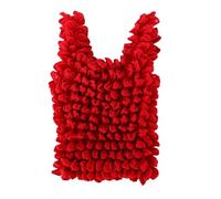 Saluaqui Borsa a Pieghe Elastica Borsa Espandibile per gli Spostamenti per lo Shopping con Design Pieghevole Poliestere Leggero Rosso