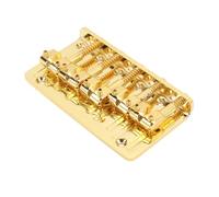 Saluaqui Bridge di Basso a 5 Corde Regolabili per Bassi Elettrici con Selle in Lega di Zinco in Nero - Migliora la stabilità e il Controllo del Tono per le Prestazioni Superiori (GOLD)