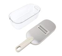 Saluaqui Calaio Vegetale Versatile con Pale in Acciaio Inossidabile e Taglio Vegetale Manuale del Contenitore per Patate e Carote Senza Sforzo (3 lame)