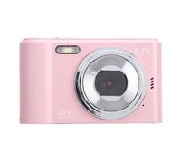 Saluaqui Camera Digitale 2.7K 48 MP con Autofocus e Zoom 8x, Schermo IPS da 2,4 Pollici Portatile per Bambini e Studenti, (PINK)