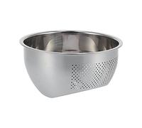 Saluaqui Cesto di Scarico in Acciaio Inossidabile per Cucina - Bacino di Lavaggio di Riso con Fondo Inclinato e Verdure, Anti -russa e Pulizia Facile, 22,5 Cm (304-Small (generazione) -22,5 cm)