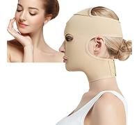 Saluaqui Cintura Dimagrante Facciale di Grado M con Cinturino Integrale per la Benda Riutilizzabile Traspirante Sulla Guancia e Sul Mento della V per Scolpire e Modellare il Viso (XL)