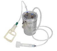 Saluaqui Comodo Controllo Manuale di Controllo 2L Capacità del di Mungitura della Mucca Portatile con Aspirazione Forte e Coperchio Trasparente per le Case Lattiero -casearie