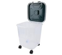Saluaqui Contenitore di Stoccaggio di Riso 50L Extra-large con Ruote Rotanti-bidone di Stoccaggio degli Ingredienti per Alimenti a Prova di Grado di Grado di per Cereali per Cereali e Farina (S)