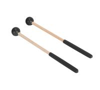 Saluaqui Coppia di Mazzuola a Percussione Versatile con Gomma e Acero per Tamburi per Lingua e Xilofoni - 22 Cm Compatto e Leggero per Concerti e Spettacoli (BLACK)