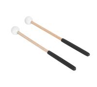 Saluaqui Coppia di Mazzuola a Percussione Versatile con Gomma e Acero per Tamburi per Lingua e Xilofoni - 22 Cm Compatto e Leggero per Concerti e Spettacoli (WHITE)