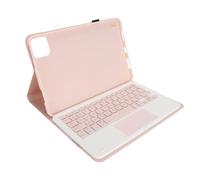 Saluaqui Custodia da Tastiera Versatile con Trackpad e Tastiera Wireless Staccabile Magnetica per Mi Pad 6/6 Pro 2023 Modello 11 Pollici, Coperchio Stand PU in (PINK)