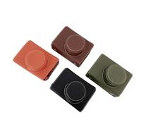 Saluaqui Custodia per Fotocamera in Stile retrò per X100VI - Borsa per Fotocamera Completa Portatile con Design del Fondo di Apertura e Tracolla, Protezione in Pelle Sintetica (BLACK)