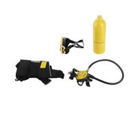 Saluaqui Dideep 1L Mini Scuba SERCA di Scuba Set con Bocchino in Silicone e Occhiali Immersioni Regolabili - Spazio Sottomarino Compatto per Gli Appassionati di Subacquei (Yellow)