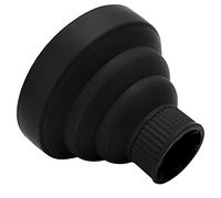 Saluaqui Diffusore Pieghevole per Asciugacapelli Attacco Portatile Pieghevole per Asciugacapelli Viaggio per Capelli Ricci e Ondulati Design Leggero in Colori Eleganti (BLACK)