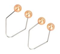 Saluaqui Dimple Maker & Smile Beauty Exerciser - Trainer Dimple Facciale Portatile per Guancia, Maker in Lega per Fossette Naturali, Rosso Scuro, 2 Coppie (ORANGE)