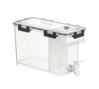 Saluaqui Dispenser per Bevande in Plastica da 3,5 Litri con Dispenser per Bevande con Rubinetto per Succhi, tè Freddo e Altro, Ideale per Feste, Campeggio e Uso Quotidiano (Cenere)