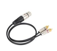 Saluaqui Dual Male Y Slitter Cavo per XLR Female Plug - Splitter da 0,5 M per Home Theater e Attrezzature Professionali (Plug femminile 3 metri / 9,84 piedi)