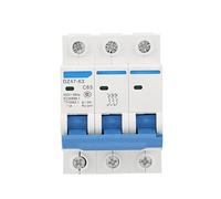 Saluaqui DZ47-63 3P 63A Interruttore di Corrente Residua per Sicurezza - Montaggio di Binario DIN Compatto RCCB per Sistemi Elettrici AC 220/380V
