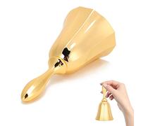 Saluaqui Elegante Borsetta a Barre in Lega di Zinco con Design retrò per Sala da Pranzo, Classe, Servizio Bar - Campana di Finitura in Oro Durevole Ed Elegante per Facilitare gli Avvisi di Segnale