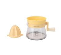 Saluaqui Estrattore di Spremiagrumi Manuale Manuale Portatile per Limone e Arancione - Squeezer Rotante Portatile e Compatto Fatto con Materiali Sicuri, Bianco, Ideale per l'uso Domestico (YELLOW)