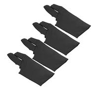 Saluaqui Galleria Snooker Migliorata Billiard Segne Glove 4PCS Unisex Aprire il Design a Tre per i Giocatori di Destra Sinistra con Materiale in Fibra di Poliuretano