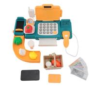 Saluaqui Giocattolo Interattivo Registratore di Cassa con Trasmissione Vocale e Scanner per Bambini - Rosso | Educational Fint Play Set con Calcolatore Incorporato, Lettore di Carte di Credito e