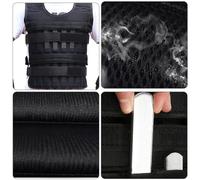 Saluaqui Giustro di Allenamento Ponderato da 10 Kg Regolabile con Piastre in Acciaio per Allenamento, Corsa e Esercizio Fisico - Tessuto in Mesh Resistente all'usura (10KG)