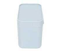 Saluaqui Green Grid Cotton Pad Holder Desktop Box (BLUE) | 2 griglie di stoccaggio separate, il coperchio in plastica contiene tamponi di cotone per la vanità