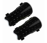 Saluaqui Guardie di Stinco di Calcio Traspirabili Nere per Adulti - Guardie di Stinco di Calcio Protettive Leggero con Cinghie Regolabili e Schiuma Che Assorbono l'impatto (Black)