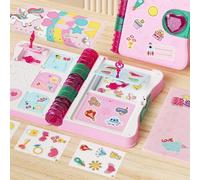 Saluaqui Incantevole Libro a Sorpresa per Ragazze con Oggetti di Scena Magici e Cartoleria in una Scatola Rosa Preziosa (PINK)